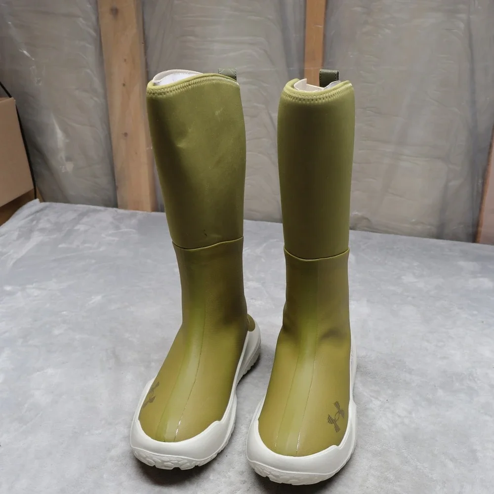 Under Armour Men 9 Deck Boots Green Mud‎ Freak Waterproof Pull On Neoprene Tall
